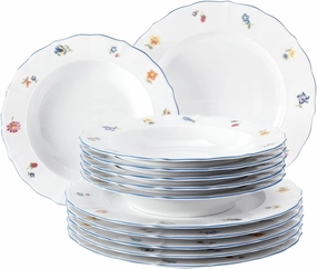 001.717236 12-Piece Dinner Service Sonata Nostalgia 32.3 x 32.3 x 23.5 cm White