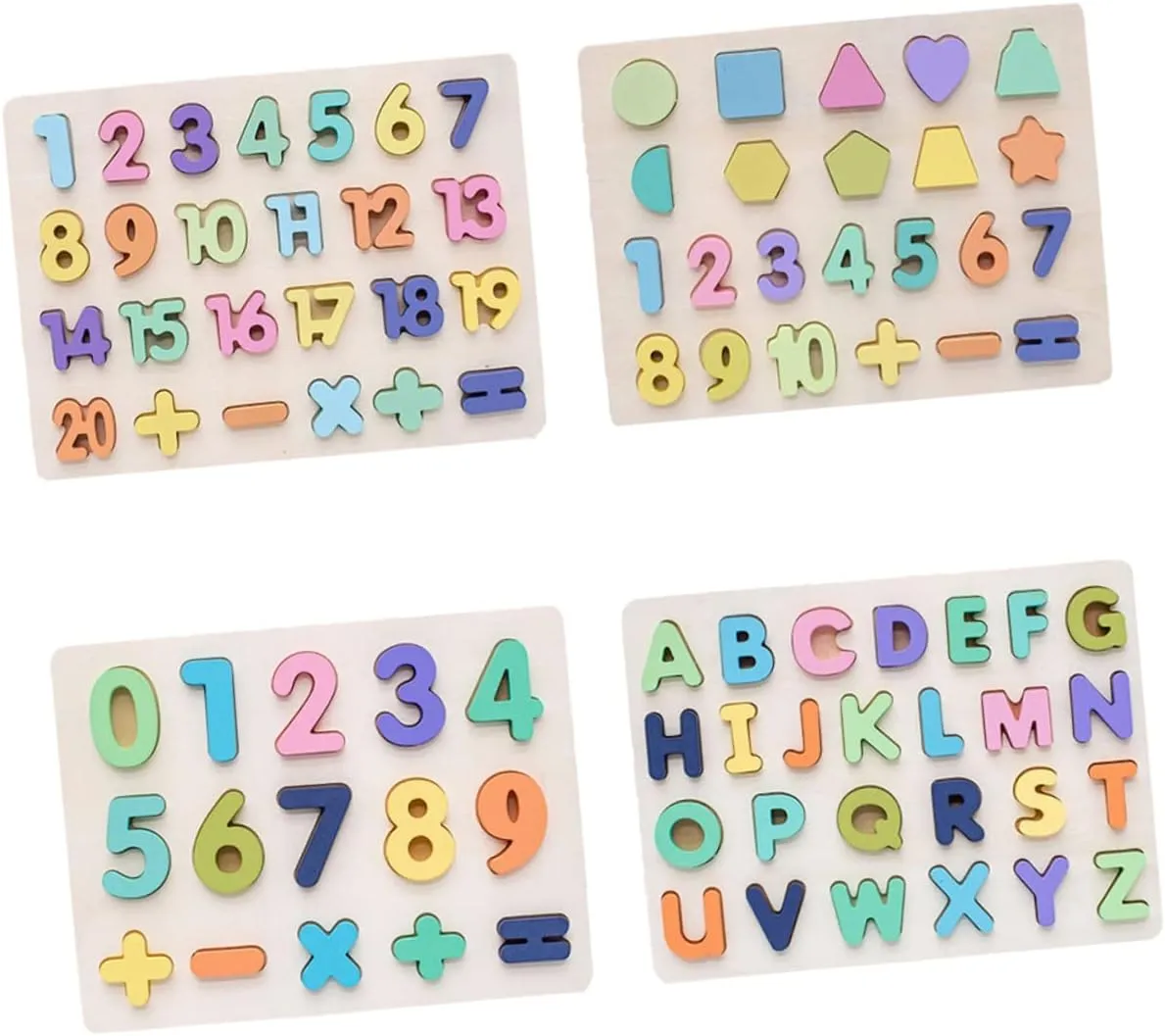 1 Set Educational for Number Letter for Early Learning and Cognitive Development Brightly Colored Blocks for Home and School Use
