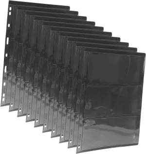 10sheets Loose-leaf Stamp Holders for Collectors Double-sided Pages for Safe Storage and Organization of Stamps Cards and Photos
