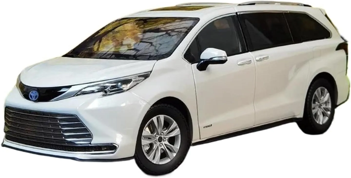 1:18 for Sienna MPV Simulation Alloy Car Model Collection Ornament Decoration Mini Simulation Toys(Green)