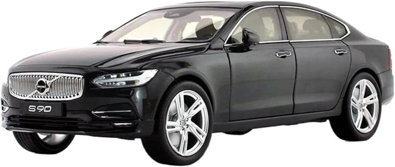 1:18 for Volvo S90 Alloy Car Model Artwork Souvenir for Collection and Display Mini Simulation Toys(White)