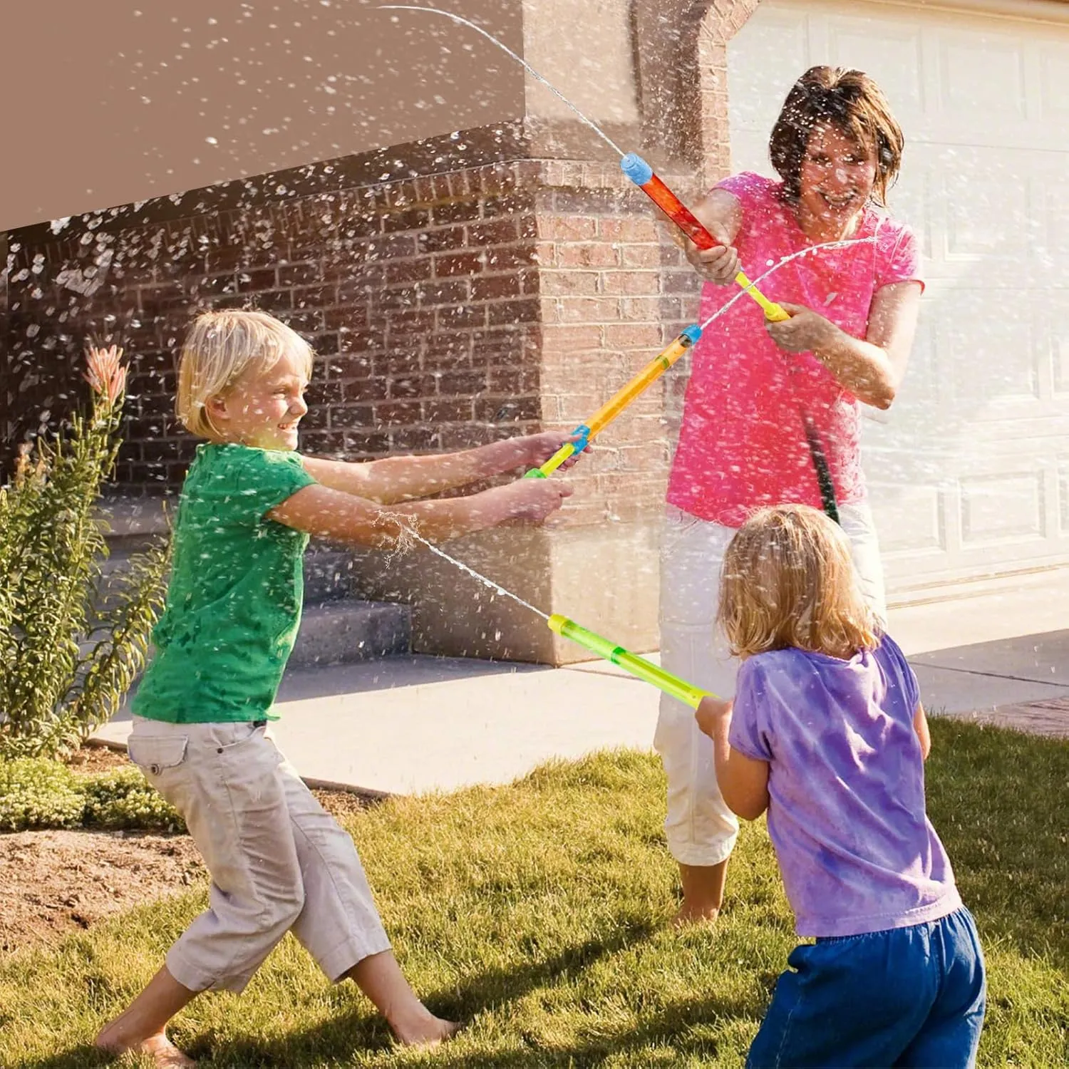 12 Pcs Water Gun -16.5in Bulk Water Soaker Blaster Squirt Gun for Kids Adults, Summer Outdoor Beach Party Games Fighting Play Swimming Pool Toys