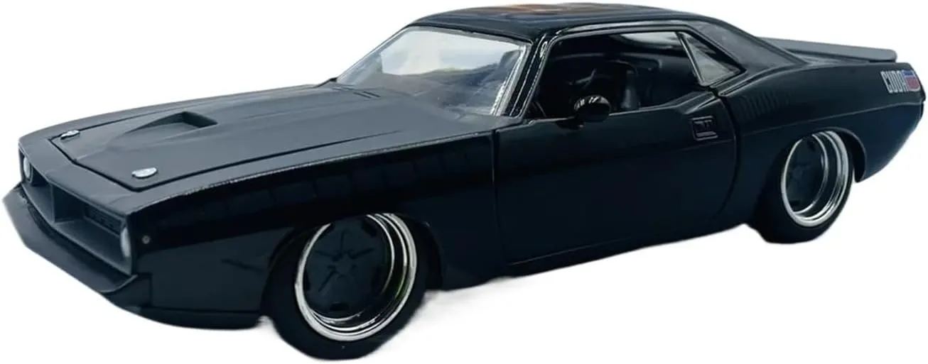 1:24 for Plymouth Barracuda 1973 Simulation Alloy Car Model Multifunctional Decorative Souvenirs Mini Simulation Toys(Red)