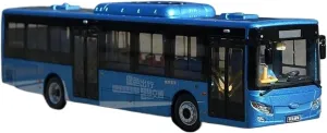 1:42 for Nanjing Jinlong Kaiwo H12 Bus Simulation Car Model Multifunctional Decorative Souvenirs Mini Simulation Toys