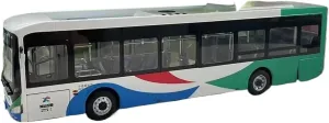 1:43 for Zhongtong Bus Diecast Alloy Car Model Simulation Collection Artwork Souvenir Mini Simulation Toys