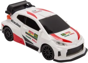 1:43 Scale RTR Drift RC Car – 2.4GHz Full Proportional Electric Racing Car with Gyro & Linked Light System, Mini High-Speed Drift Vehicle Model – White Rally Car 2 RTR Model for Adults