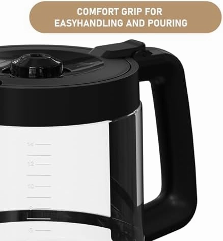 14-Cup DCM201 Coffee Maker Carafe Coffee Pot Replacement Compatible with Ninja DCM201, DCM201CP, DCM201BK Programmable XL 14-Cup PRO Coffee Maker