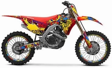 1995-1997 CR 125 R Zany White Senge Graphics Complete Kit Compatible with Honda