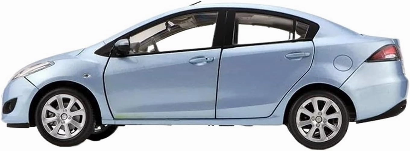 1：18 for Mazda 2 Sedan Simulation Alloy Car Model Hobby Collection Souvenirs Mini Simulation Toys(Blue)