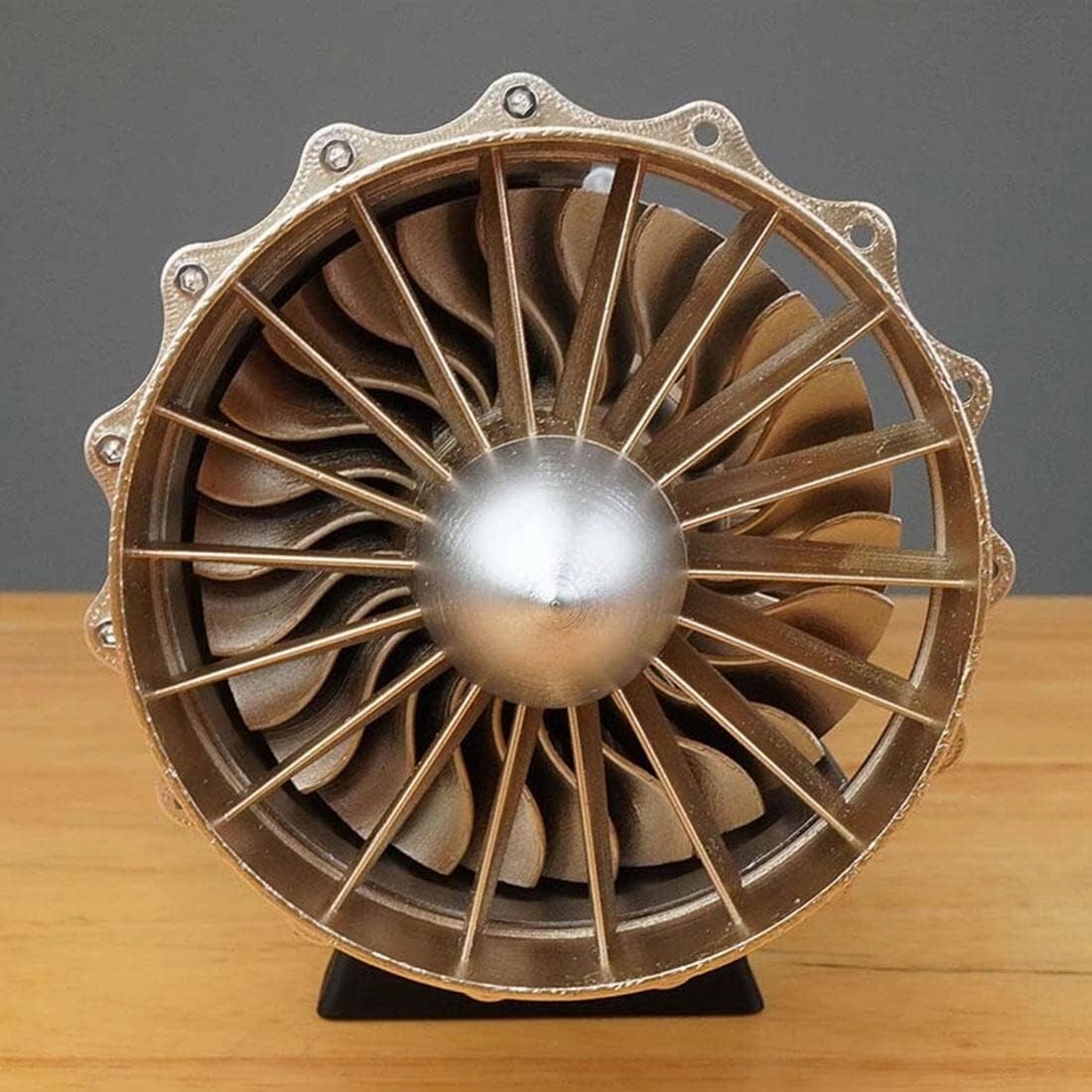 1/20 Scale Turbofan Fighter Engine Model Kit, 150PCS DIY Electric Assembly Engine with Motorized Display for Physical Science Experiment Demonstration