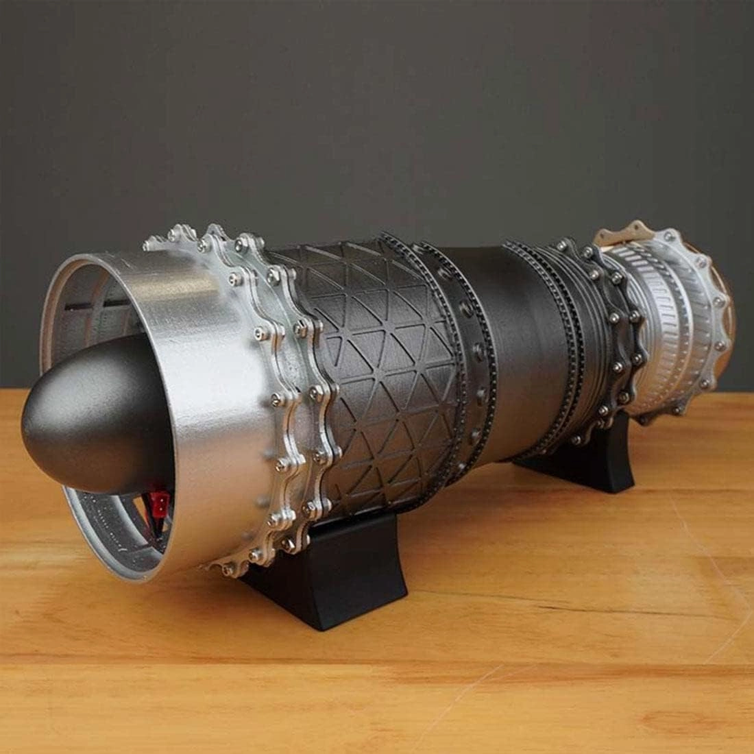 1/20 Scale Turbofan Fighter Engine Model Kit, 150PCS DIY Electric Assembly Engine with Motorized Display for Physical Science Experiment Demonstration