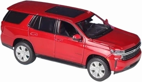1:24 for Chevrolet Tahoe SUV Simulation Alloy Car Model Diecasts Metal Collection Souvenir Mini Simulation Toys(Red)
