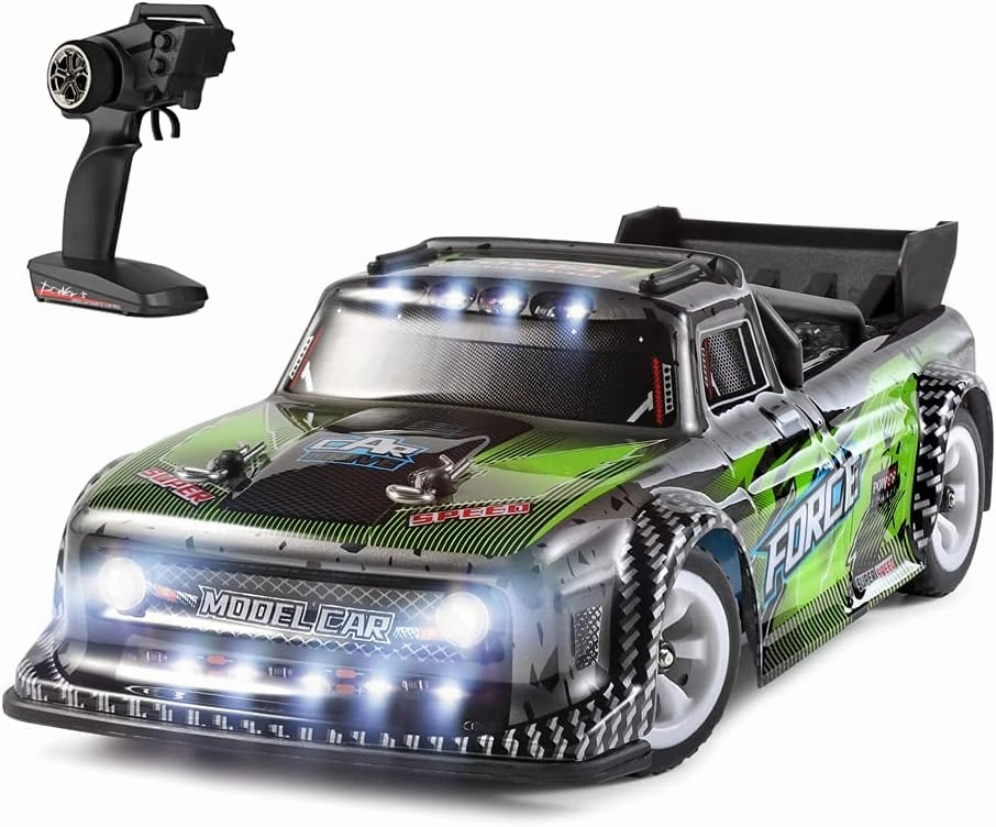 1/28 RC Drift Car,/30KM/H High Speed/LED Car Lamp/130 Brushed Motor/2.4GHz Control/4WD System/DIY Upgradable,RC Sport Racing Car for Adults and Boys Gifts