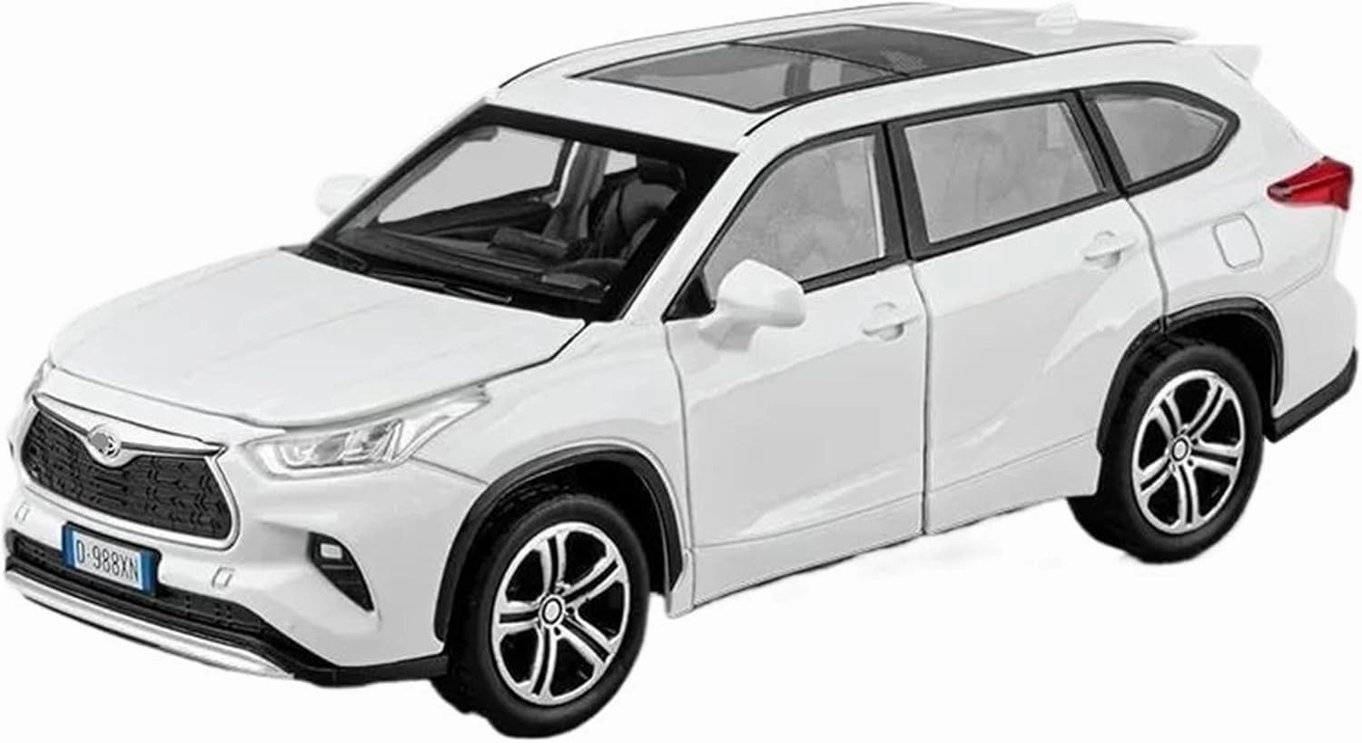 1:32 for Highlander Alloy SUV Car Model(White)