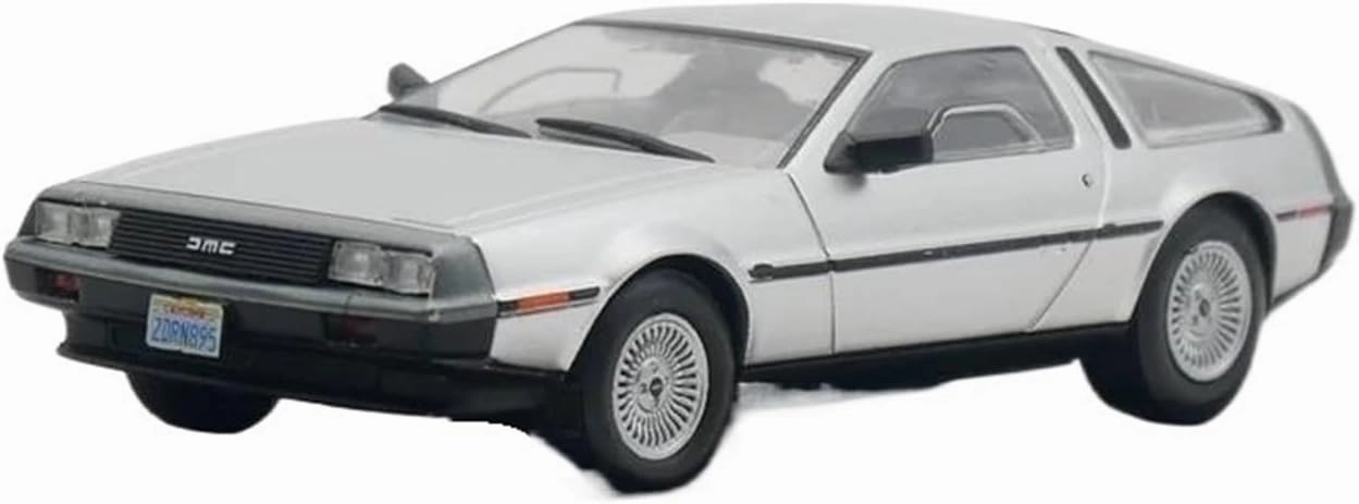 1：43 for DMC Delorean 1981 Gull-Wing Door Sport Car Alloy Model Collectible Mini Simulation Toys