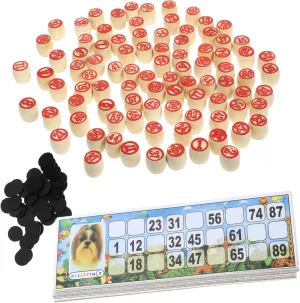 1set Russian Bingo Game Set Russian Board Game Kit Cards for Family Fun Engaging Math Learning Activity for Boys and Girls and Adults