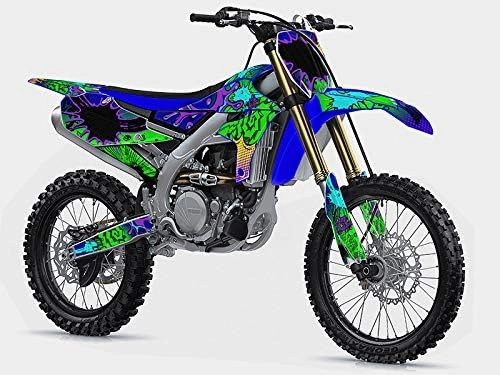 2002-2004 YZ 250 2-Stroke Zany Blue Senge Graphics Complete Kit Compatible with Yamaha