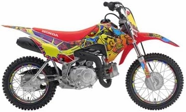 2004-2010 CRF 80 Zany White Senge Graphics Base Kit Compatible with Honda