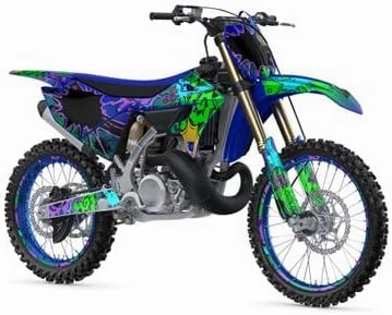 2005-2007 YZ 250 2-Stroke Zany White Senge Graphics Complete Kit Compatible with Yamaha