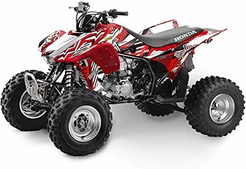 2005 TRX 450R Mayhem Red Senge Graphics Kit Compatible with Honda