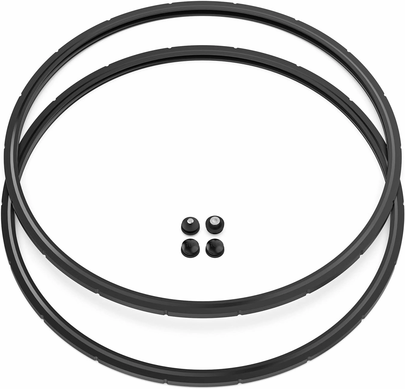 2 Pack 09905 Pressure Canner Sealing Ring with Automatic Air Vent & Overpressure Plug Replacement Gasket for Presto Pressure Canner 01710 01740 01750 01770 01780