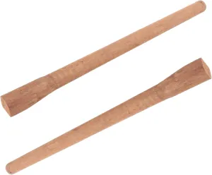 2pcs Durable Wooden Camp Handle for Chopping Axe Square Replacement Handle Easy Installation Skid Grip for Outdoor Work and Broad Use