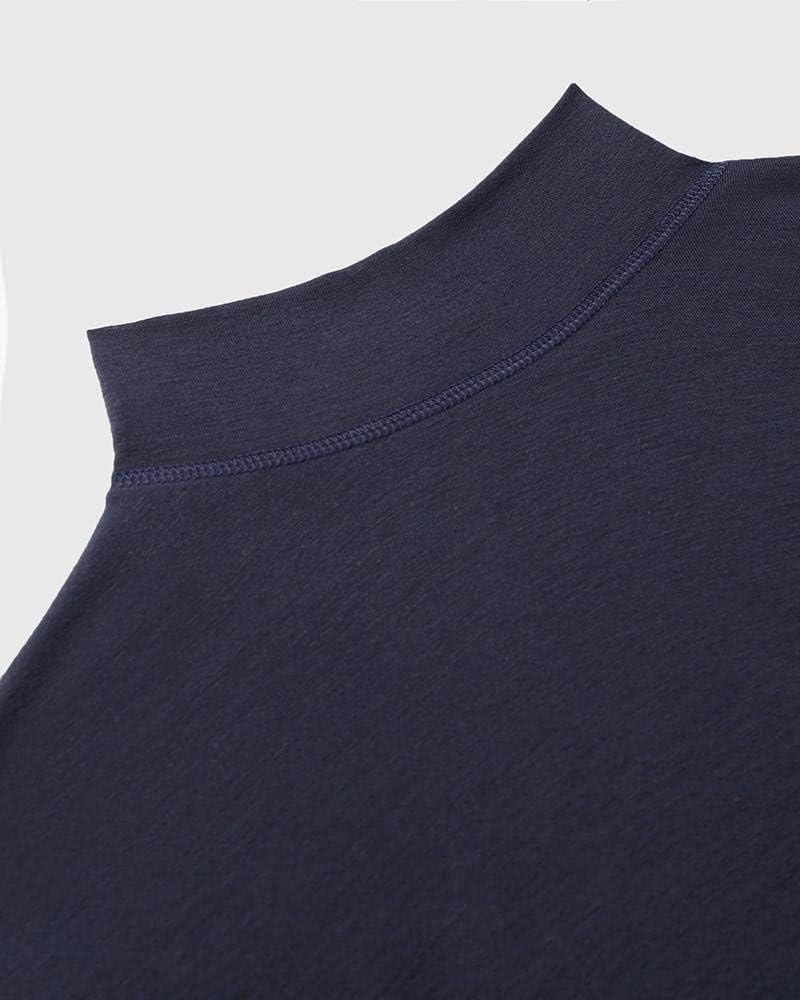 32 Degrees Heat Mens Performance Thermal Lightweight Baselayer Mock Top Long Sleeve Top