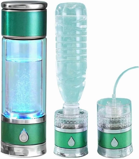 350Ml Portable Hydrogen Water Ionizer Machine, Up to 1600PPB, New SPE Technology Electrolysis Generator, Ionization Bottle Alkaline Cup, Improve Water Quality