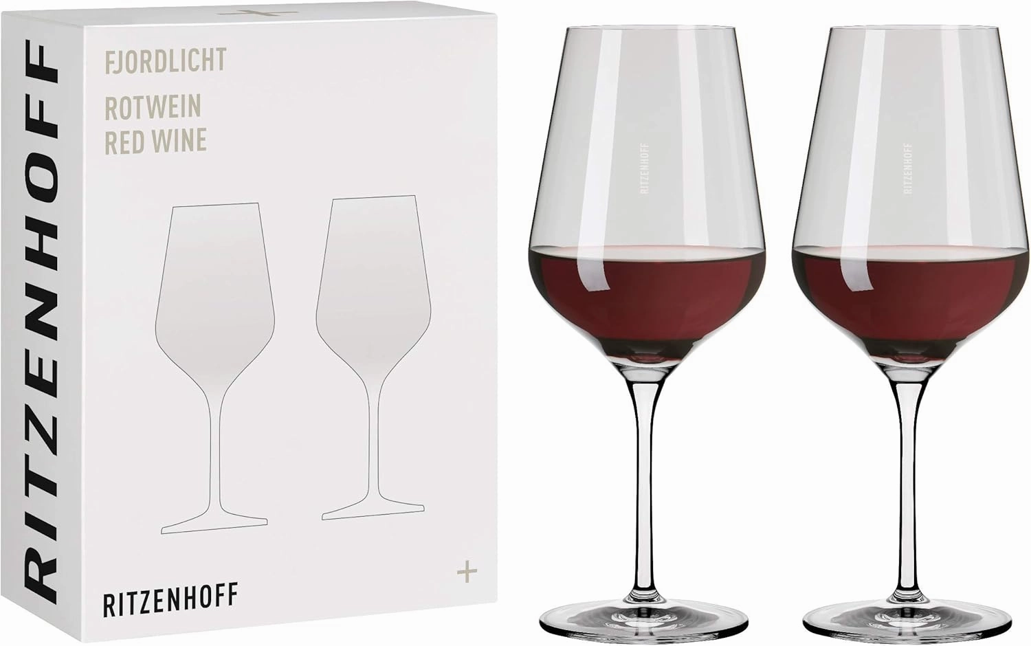 3631002 Fjordlicht #2 Red Wine Glass Set, Transparent