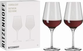 3631002 Fjordlicht #2 Red Wine Glass Set, Transparent