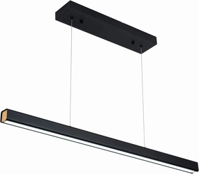 39.37" LED Linear Pendant Light Fixtures, 36W Dimmable Pool Table Light, Modern Island Lights for Kitchen Dining Room Living Room Office Bar, 1440lm, 6000k, Black