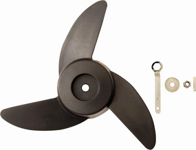 3-Blade Trolling Motor Propeller Kit – Compatible with 55lb, 62lb & 86lb Newport Motors – Includes Hardware & Spanner Tool – Durable Fiberglass Nylon – 10.1” Diameter