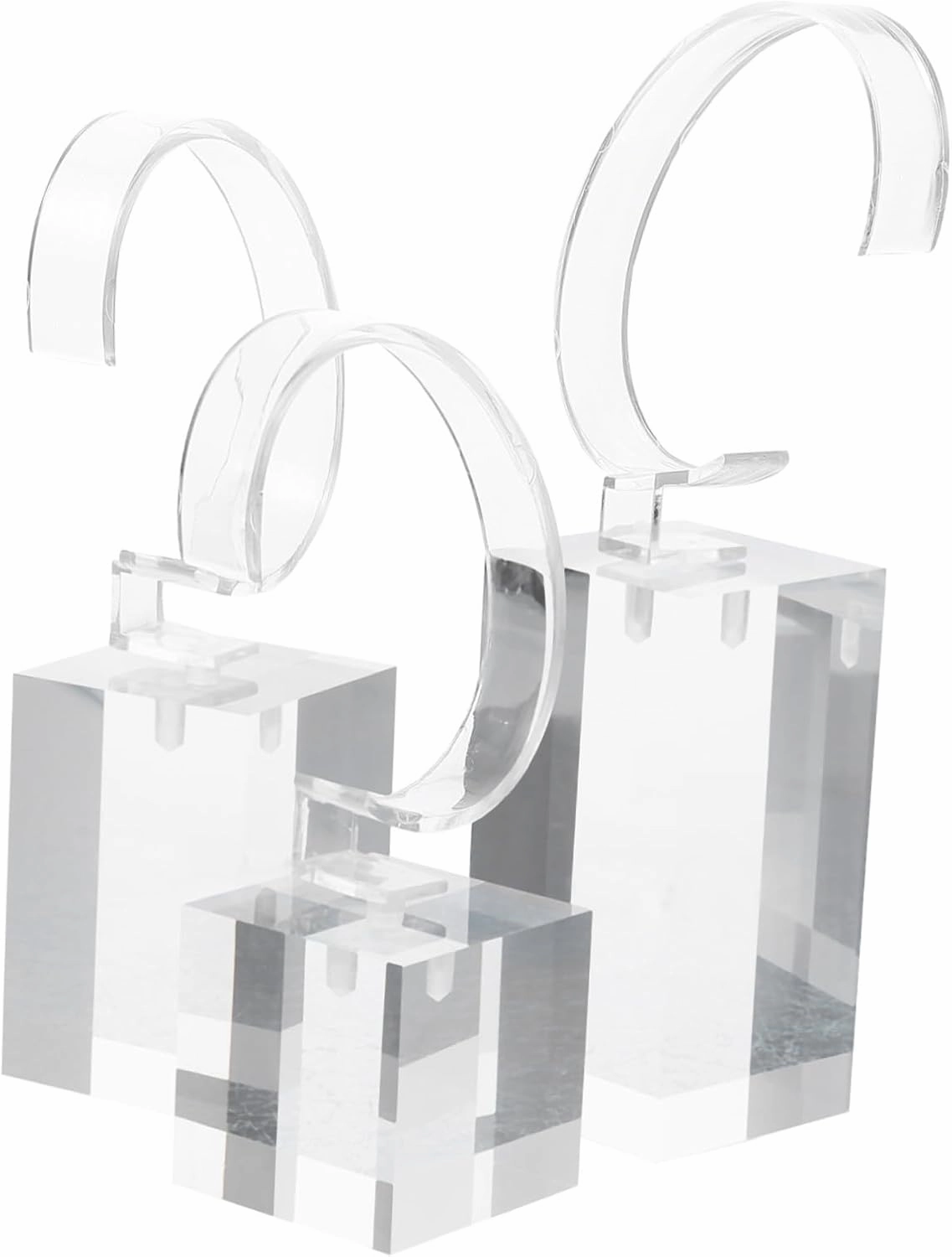 3pcs Acrylic Watch Stand Desktop Watch Holder Multi-function Bracelet Stand Bangle Display Stand Watch Display Stand Children Bracelet Holder Clear Stand Watch Display Rack Watches