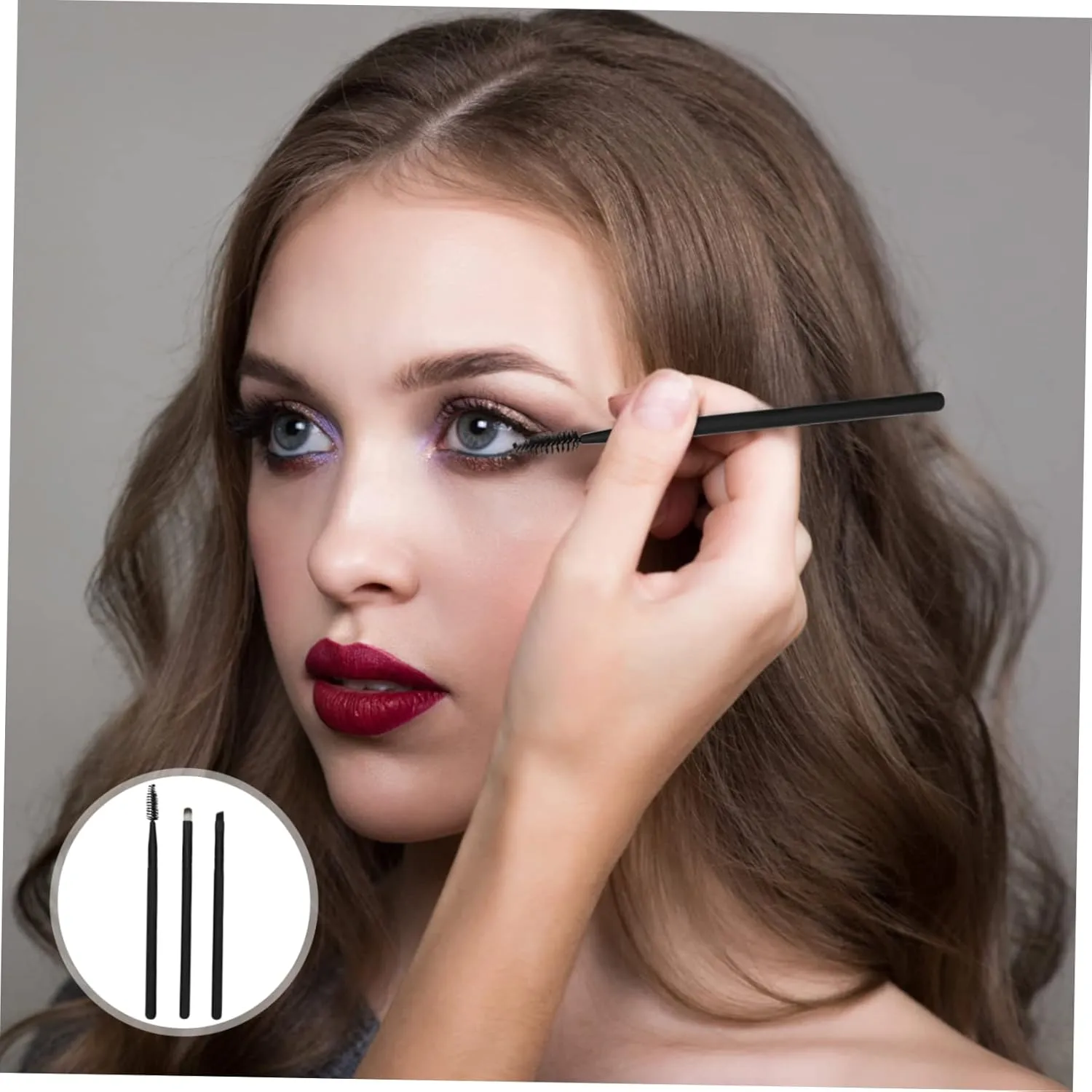 3sets Brushes Set Makeup Brush Kit for Women Black Easy to Create Charming Facial Makeup Safe Sturdy for Household Travel 15pcs*3