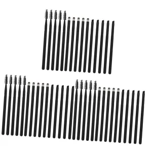3sets Brushes Set Makeup Brush Kit for Women Black Easy to Create Charming Facial Makeup Safe Sturdy for Household Travel 15pcs*3
