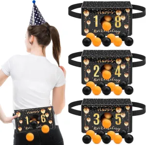 4 Sets Swing Shaking Balls Game for Most Ages Included 4 Shake Boxes and 4 Belts with 80 Balls Funny Twerk Ball Games for Outdoors Indoors Family Activities