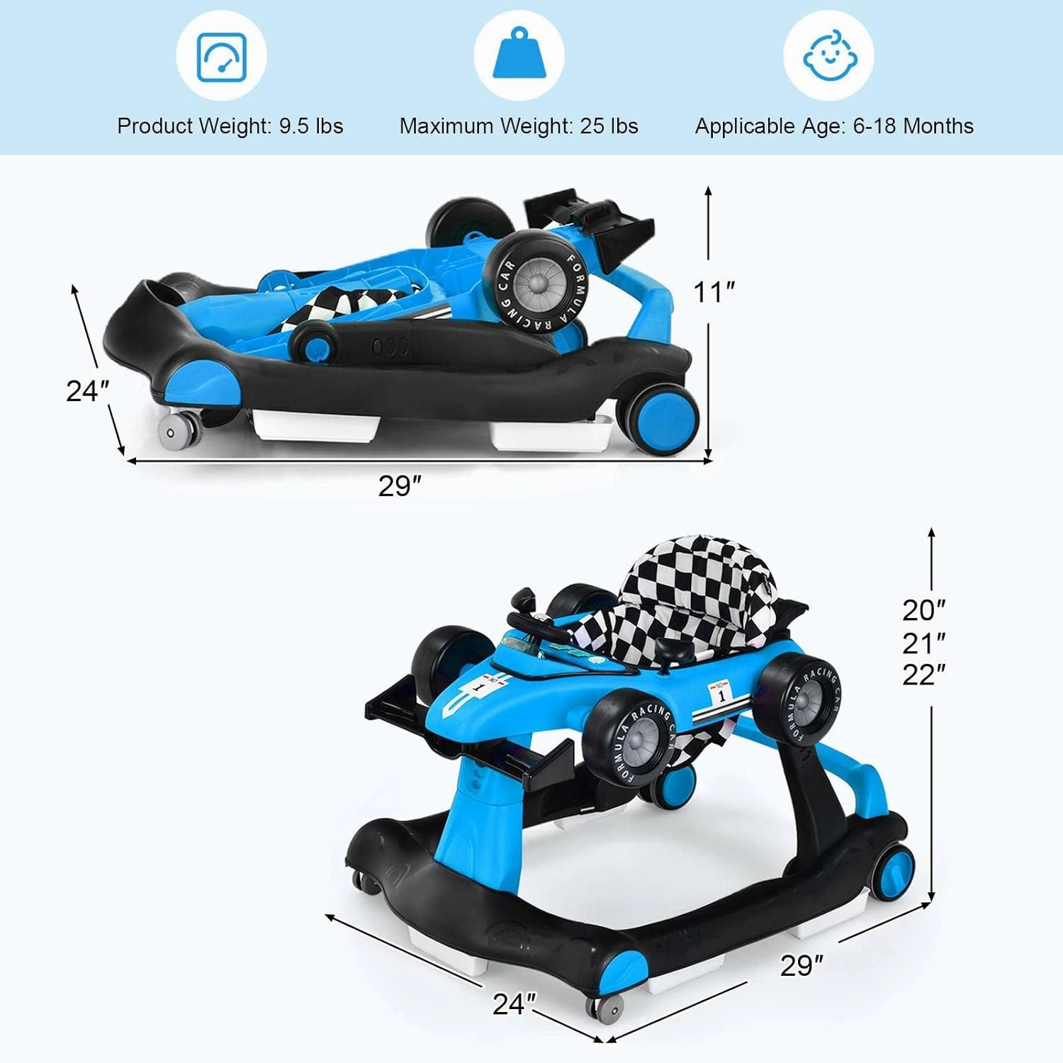 4-in-1 Baby Walker