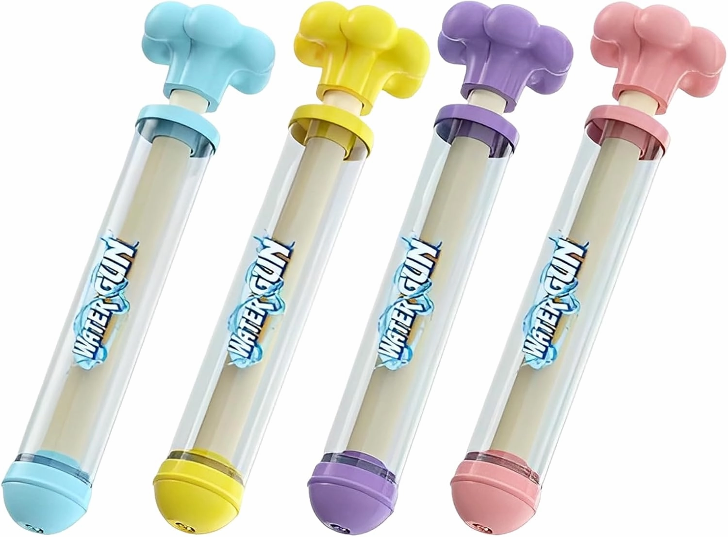 4 PCS Firework Water Gun, 2025 New Fireworks Water Gun, Fireworks Watergun, Water Spray Toy for Pool Games, High Pressure Pull-Out Sprinkler Spray Toys for Beach, Party