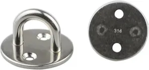 4PCS 5/6/8mm Staple Ring Hook Heavy Duty Ceiling Mount Hanger DIY Tool Flange Bolt Hook Hardware for Boat for Outdoor or Indoor Activity(8.0mm)