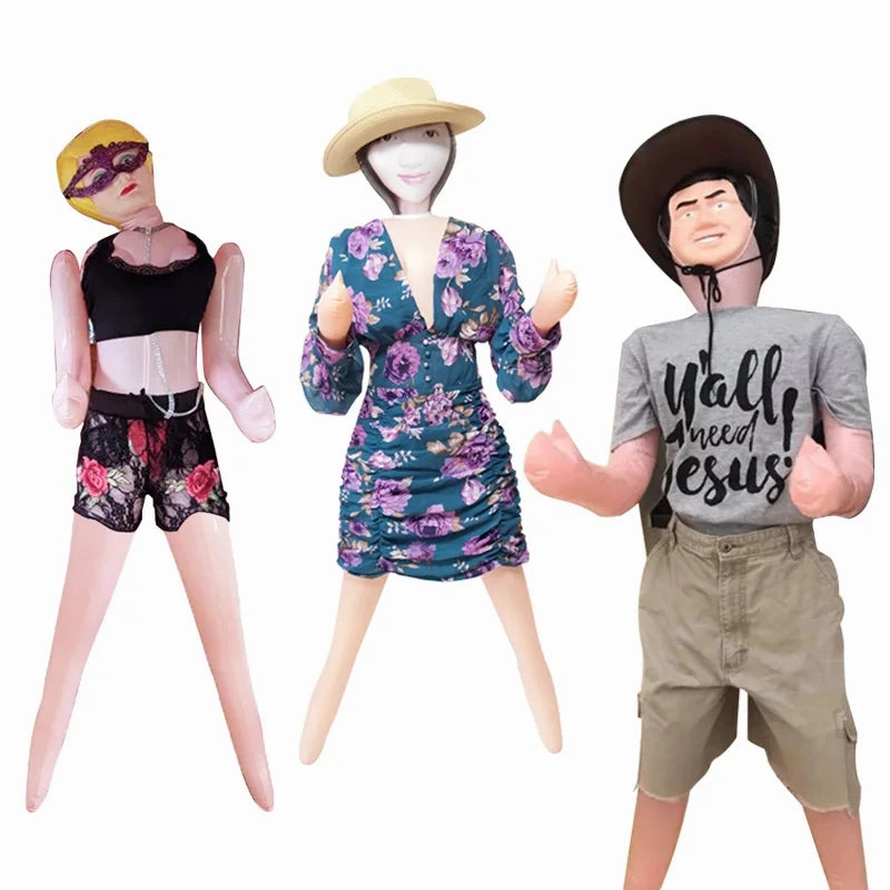 59-Inch Male & Female Blow Up Doll for Parties & Pranks