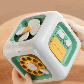 6-in-1 Montessori Busy Cube – Educational Sensory Toy for Toddlers