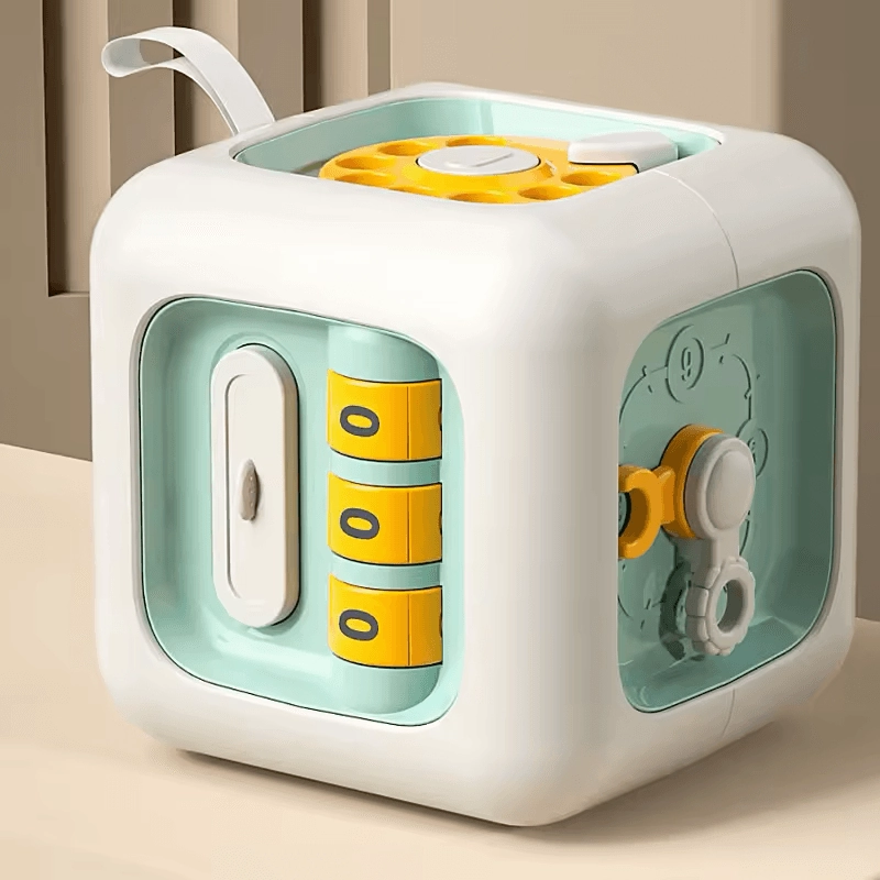6-in-1 Montessori Busy Cube – Educational Sensory Toy for Toddlers