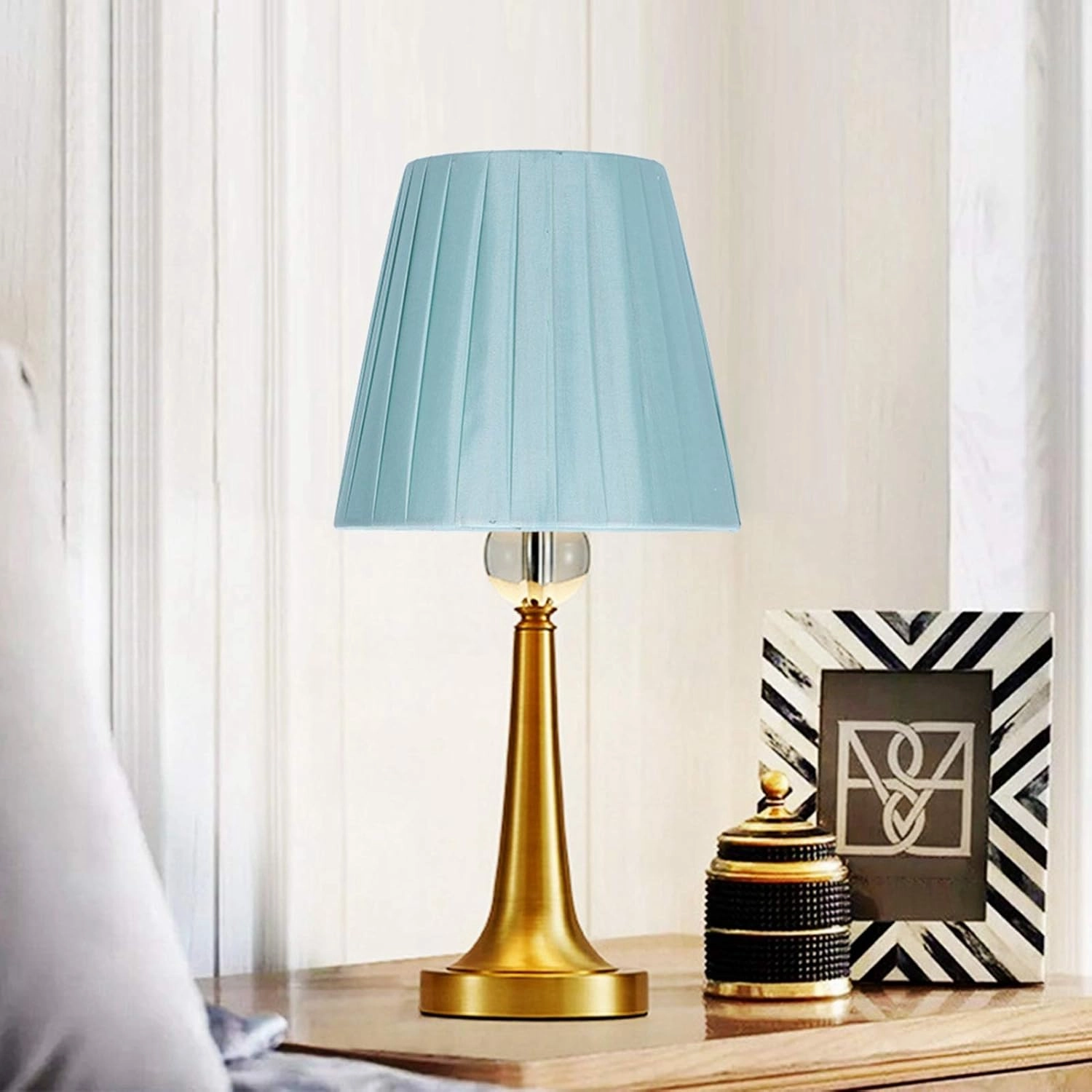 6Pcs Chandelier Lampshade, Household Modern Clip On Fabric Lampshade Small Lamp Shade Droplight Wall Lamp Shade for Small A B C F P Bulb