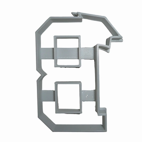 6x Letter B With Graduation Cap Fondant Cutter Cupcake Topper 1.75 IN USA FD3723