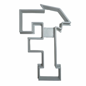 6x Letter F With Graduation Cap Fondant Cutter Cupcake Topper 1.75 IN USA FD3727