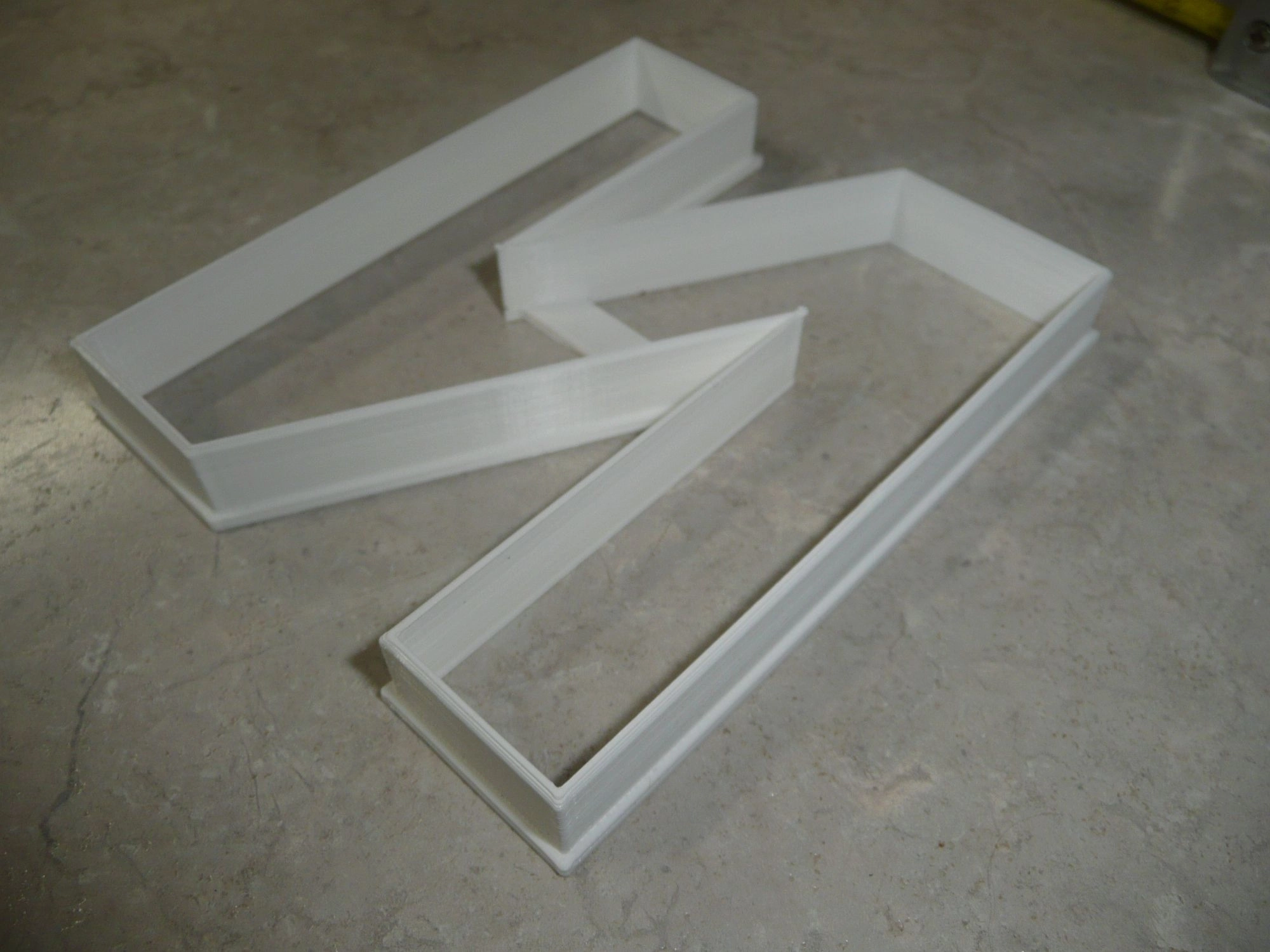 6x Letter N Capital Block Fondant Cutter Cupcake Topper 1.75 IN USA FD4227