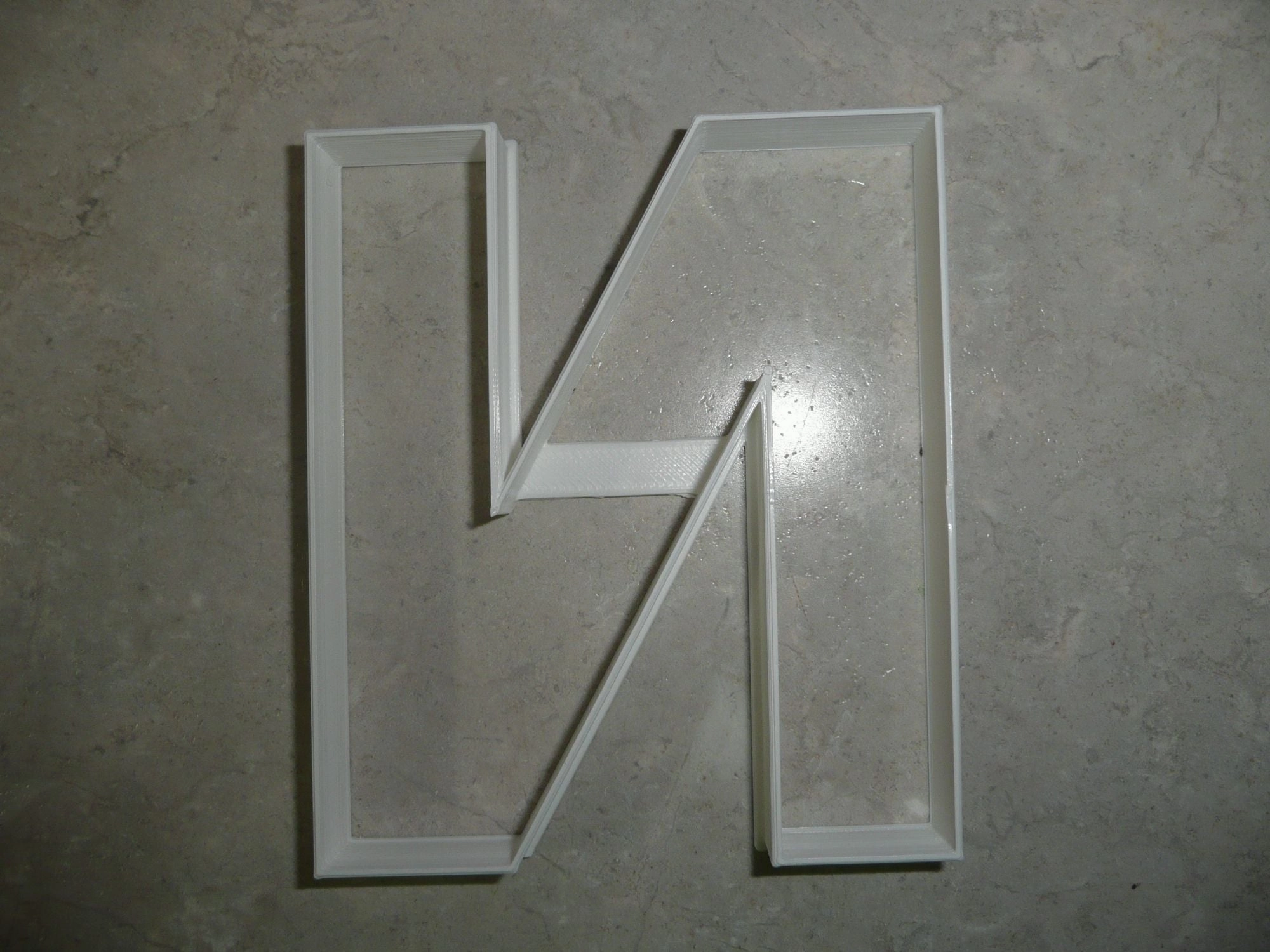 6x Letter N Capital Block Fondant Cutter Cupcake Topper 1.75 IN USA FD4227
