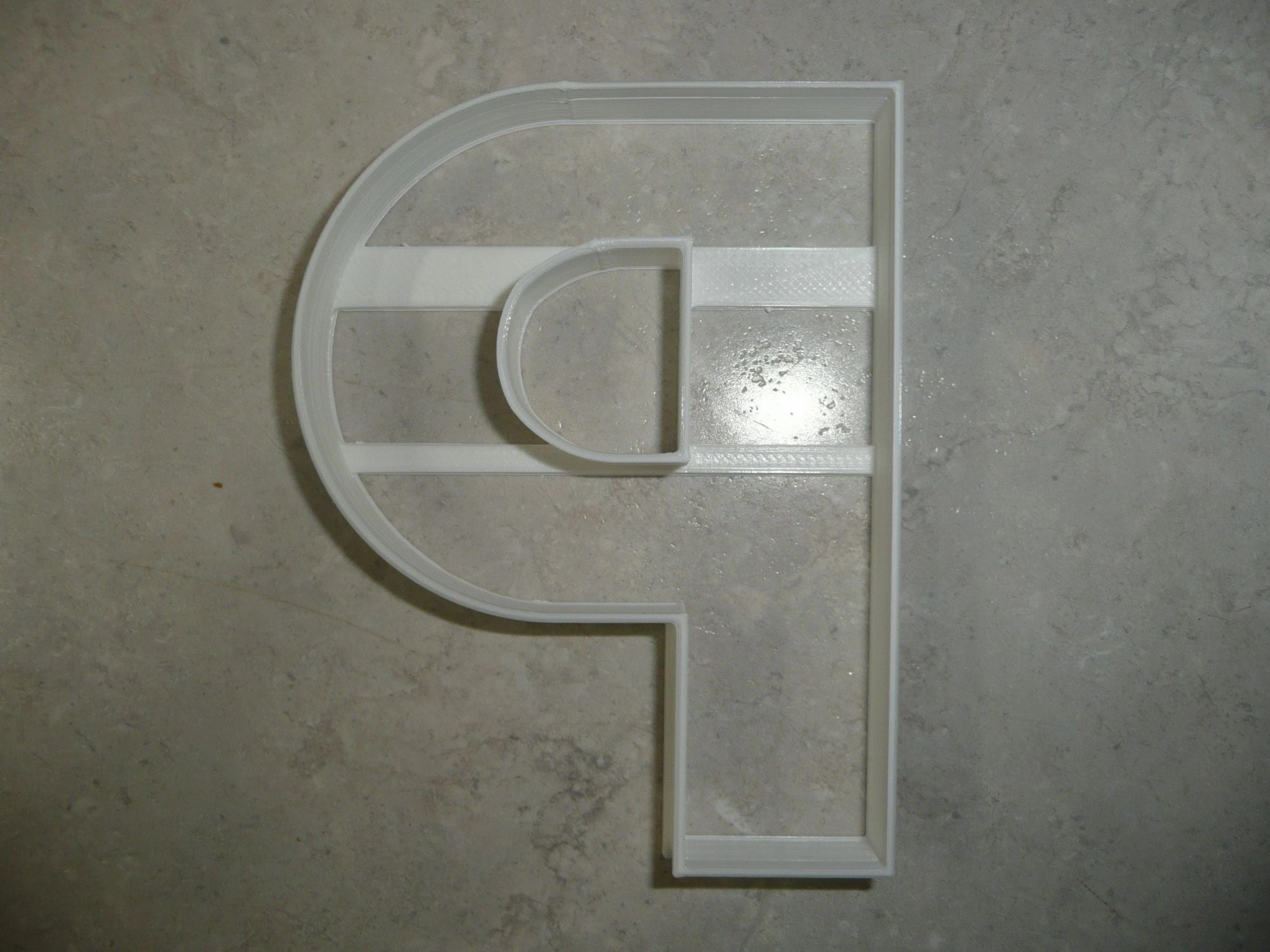 6x Letter P Capital Block Fondant Cutter Cupcake Topper 1.75 IN USA FD4229