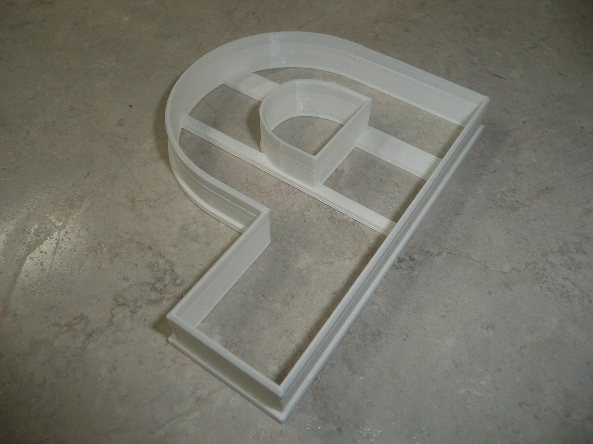 6x Letter P Capital Block Fondant Cutter Cupcake Topper 1.75 IN USA FD4229