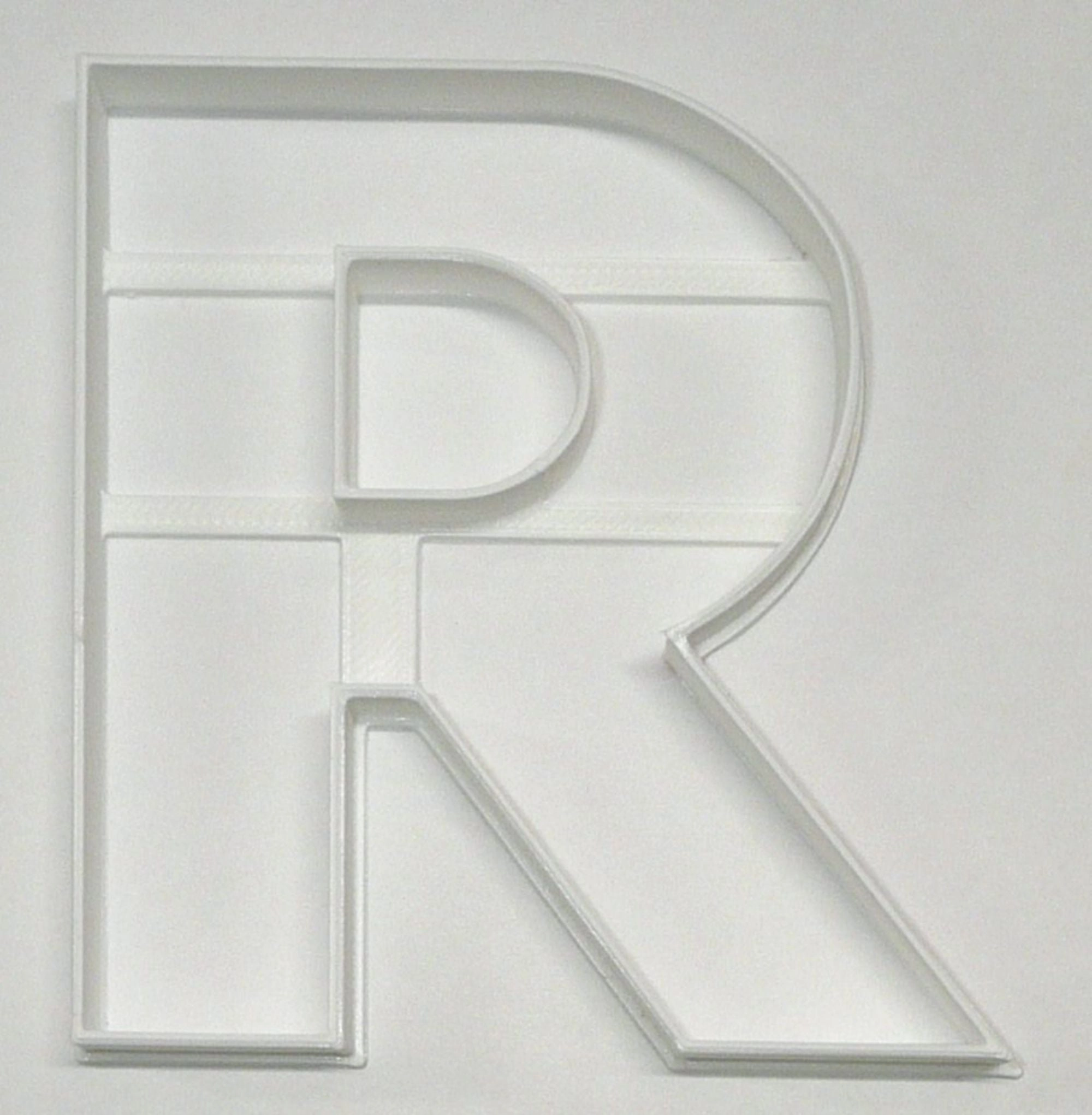 6x Letter R Capital Block Fondant Cutter Cupcake Topper 1.75 IN USA FD4231